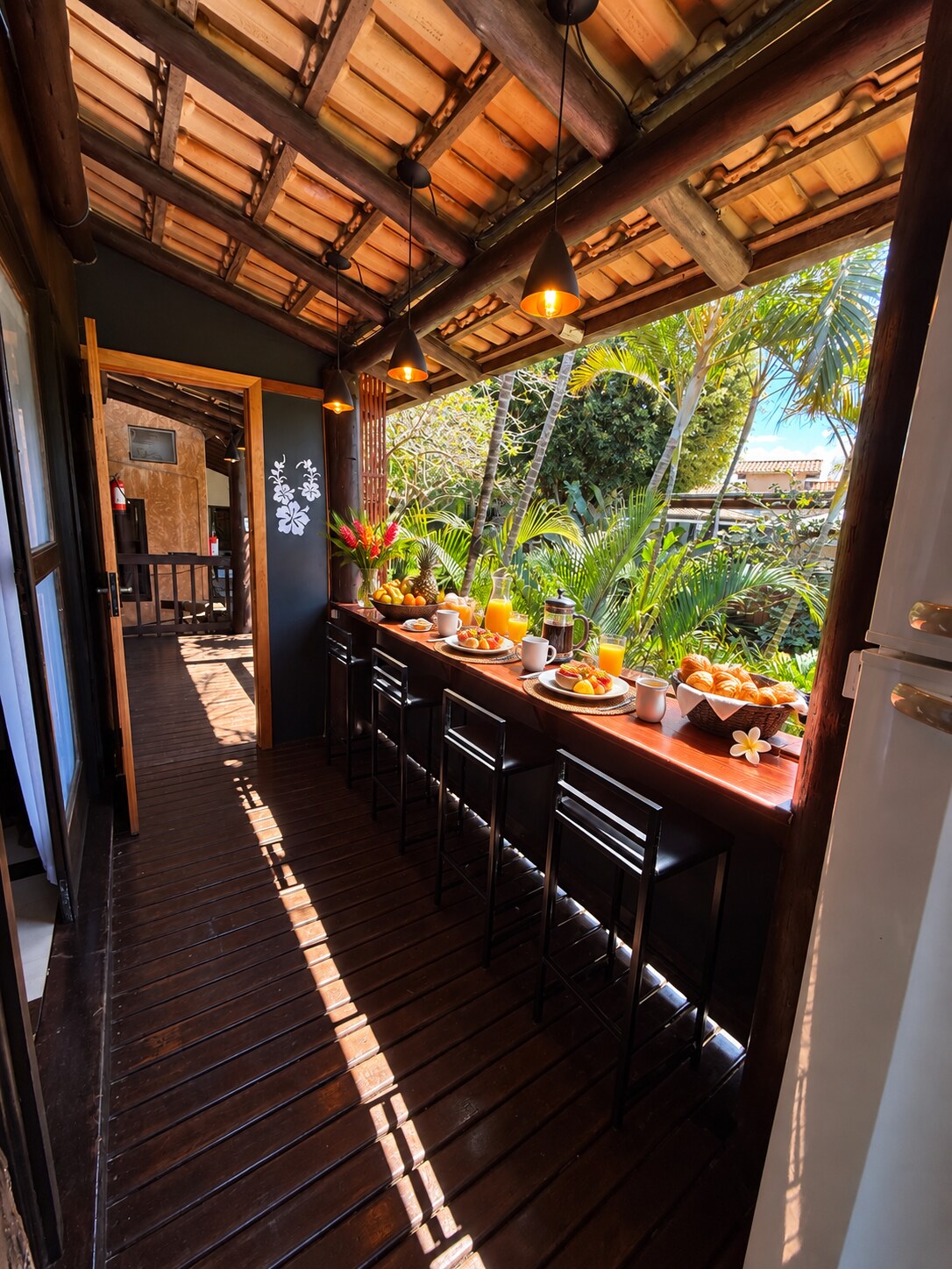 Buffet de café da manhã da Aloha Beach House
